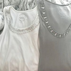 Inc jeweled tank tops